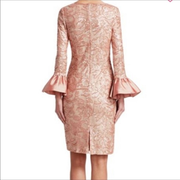 Rickie Freeman Teri Jon Bell Sleeve Sheath - Picture 3 of 8